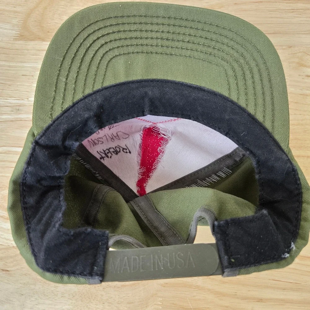 Vintage BSA Scout Cap Hat Webelos Kids Teens Green 1980s USA Boy Scouts Official